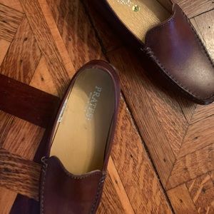 men’s pratesi italian leather loafers